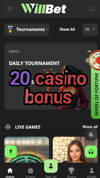 20 Casino Bonus - Best 20% Deposit Bonus-www.bdqngd.com