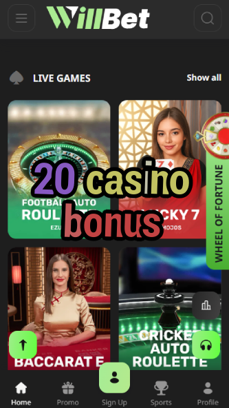 20 Casino Bonus - Best 20% Deposit Bonus-www.bdqngd.com